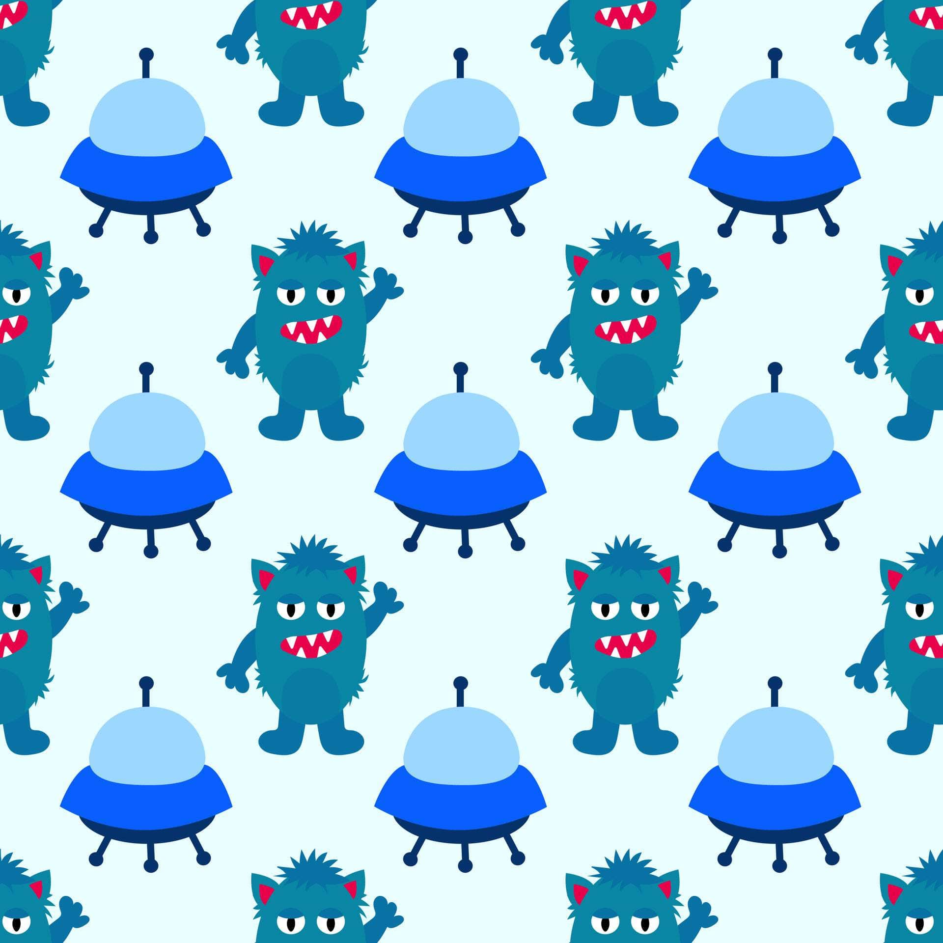 Alien Print Marine Vinyl - Flexa - Image 5