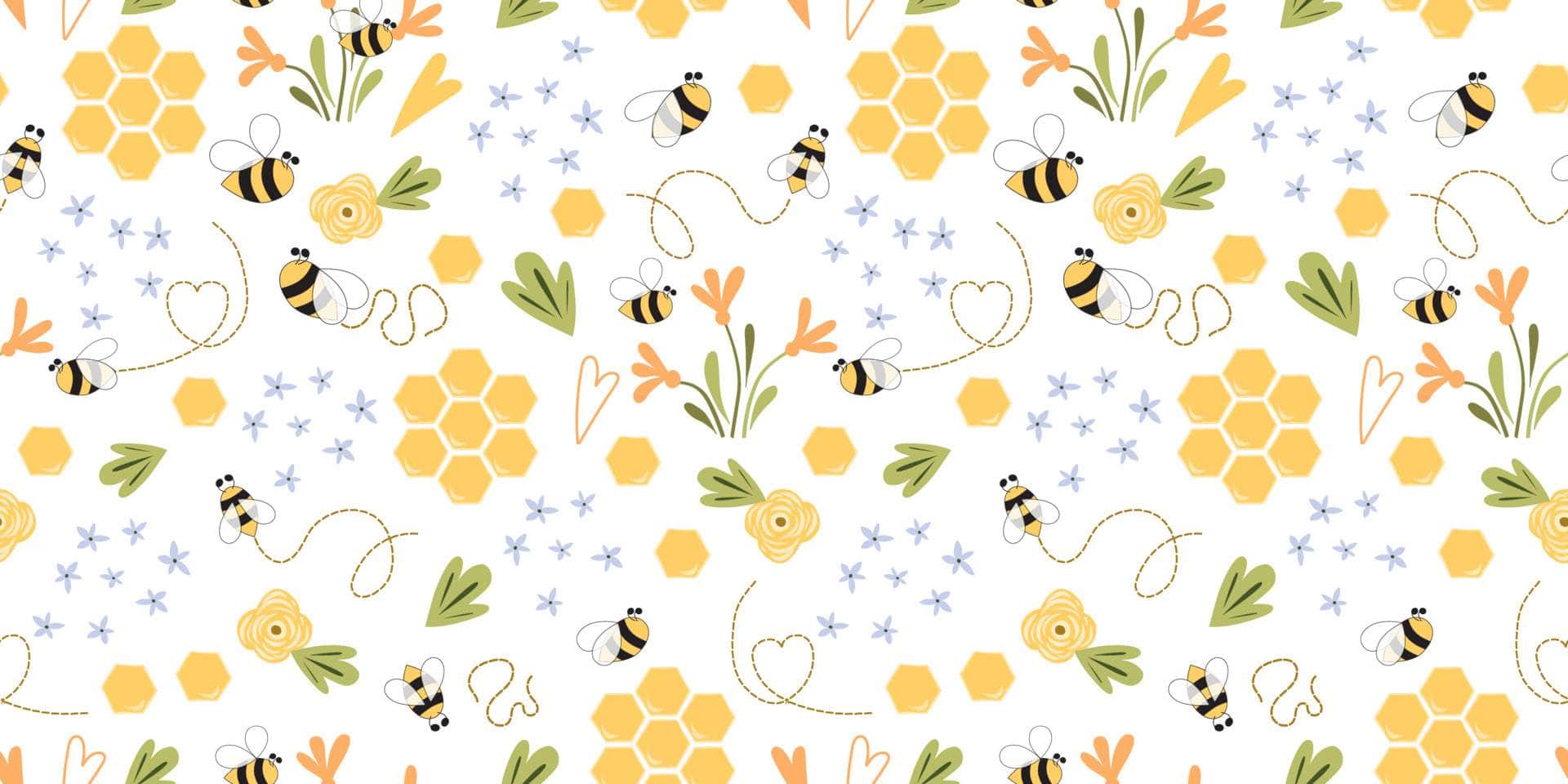Bee Print Marine Vinyl - Flexa - Image 3