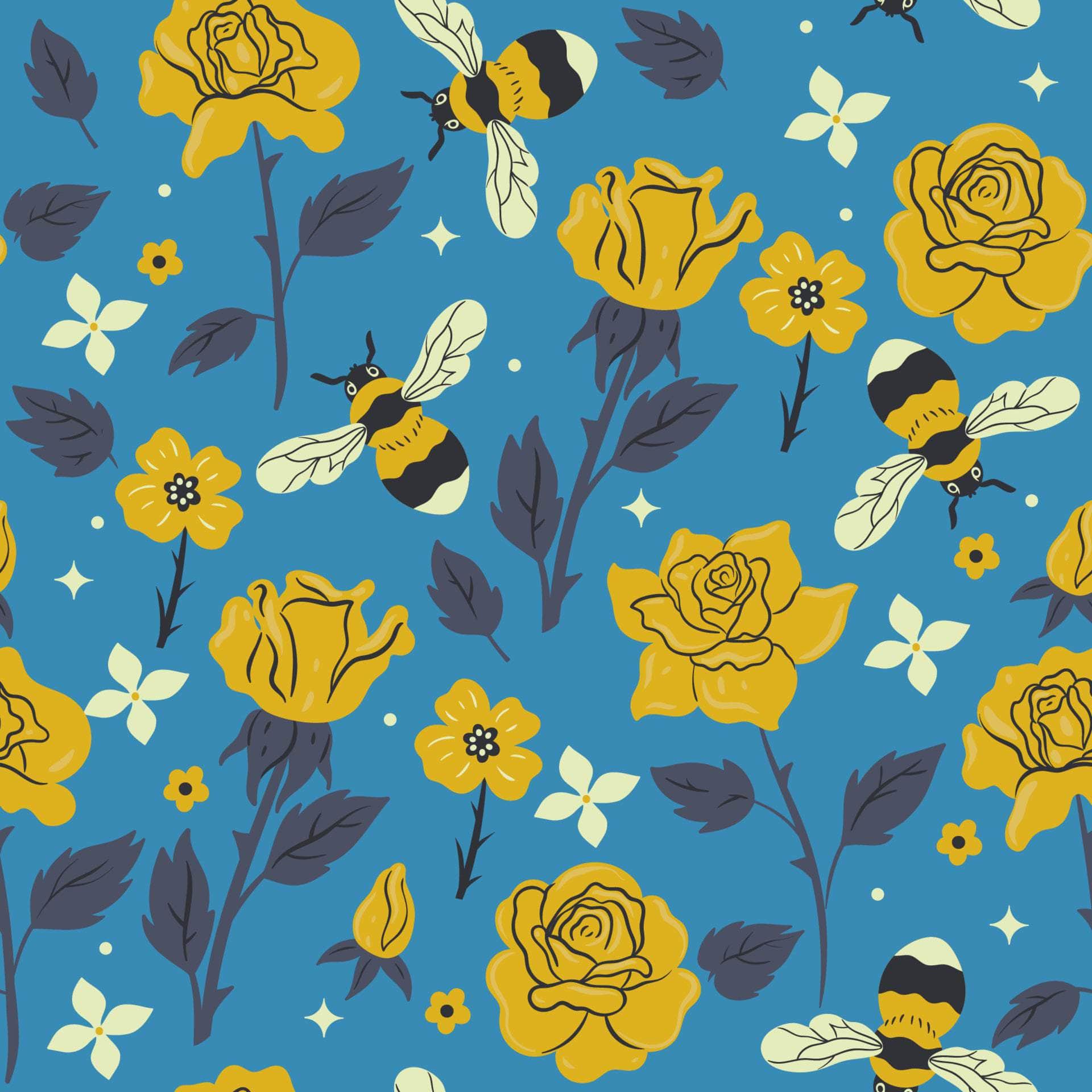 Bee Print Marine Vinyl - Flexa - Image 8