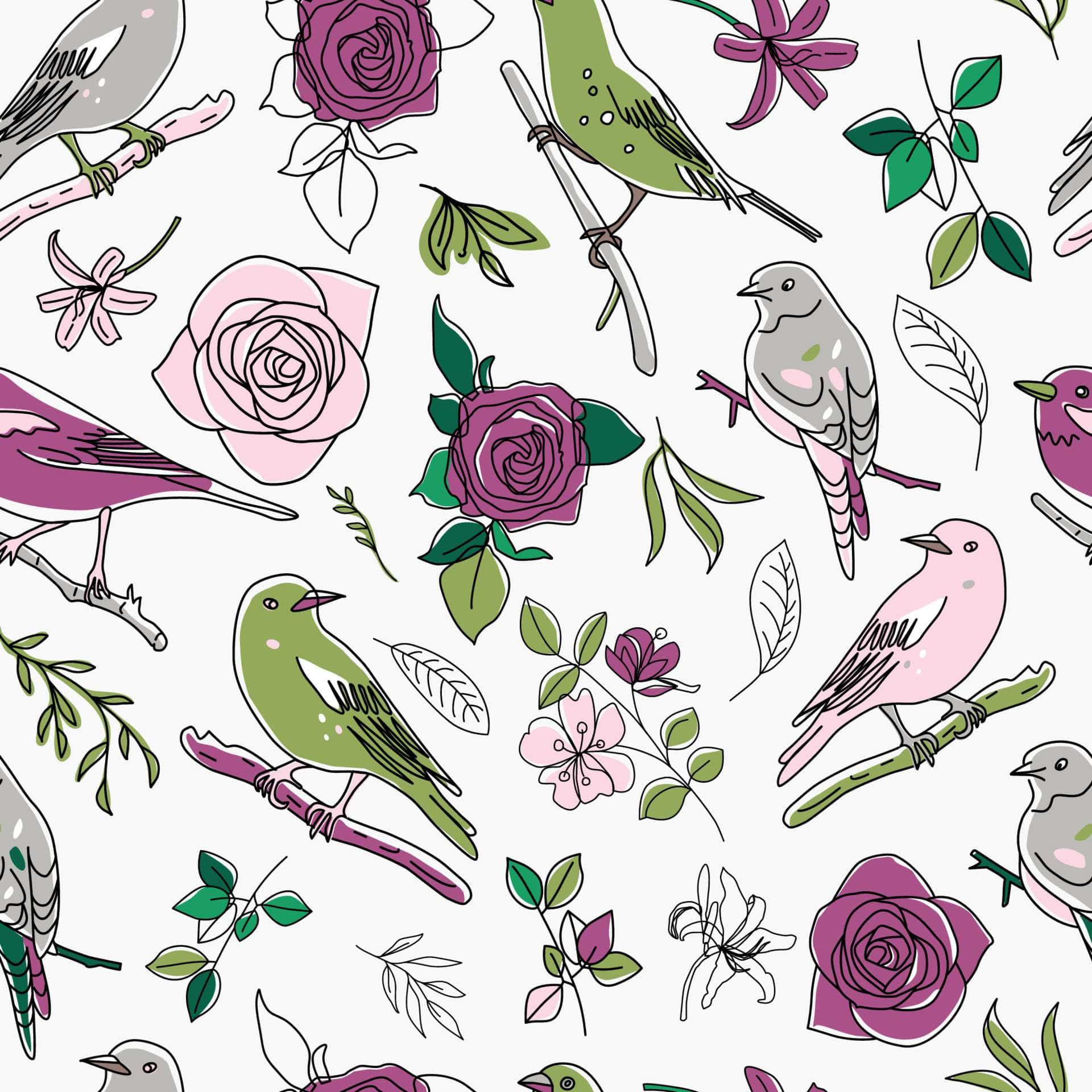 Bird Print Marine Vinyl - Flexa - Image 16