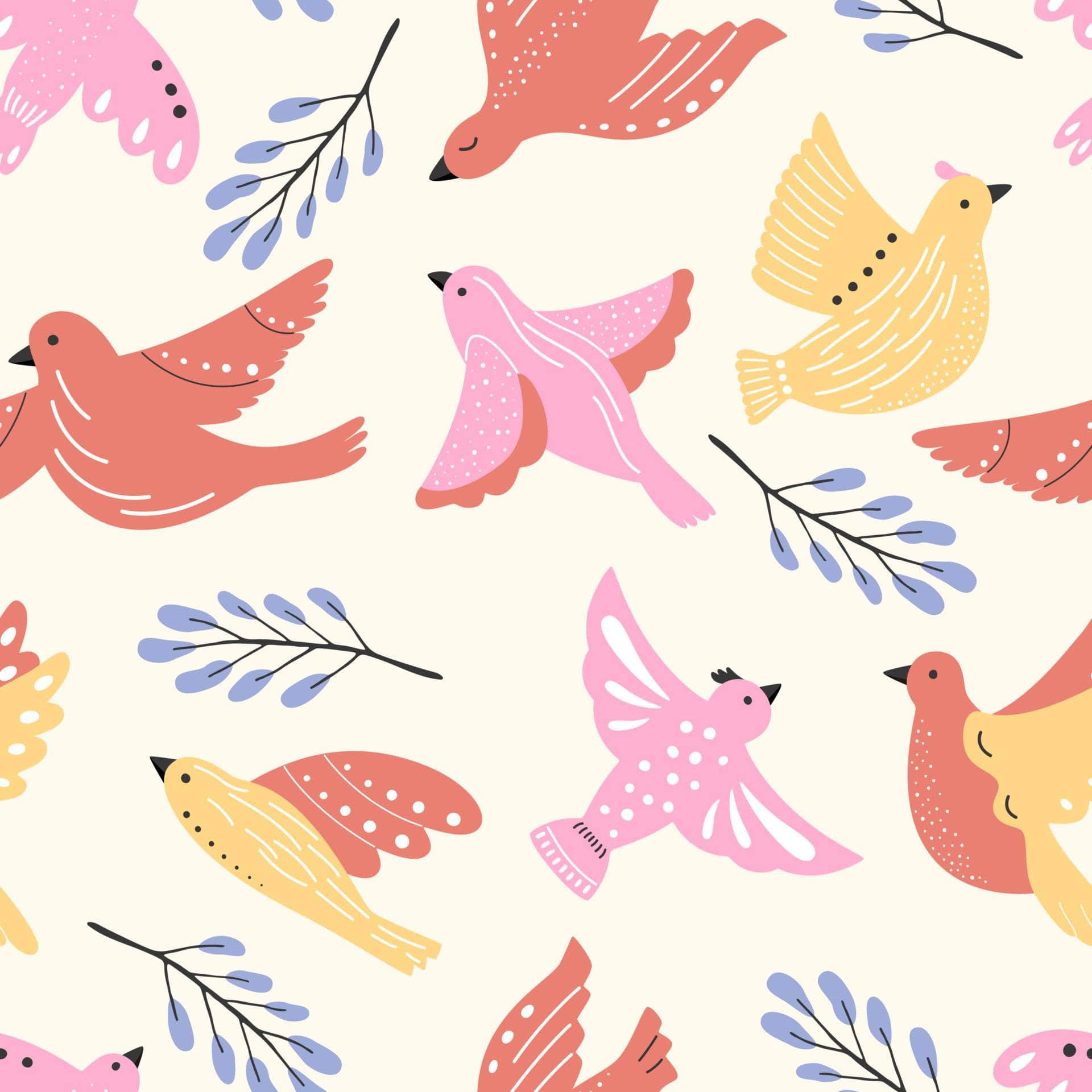 Bird Print Marine Vinyl - Flexa - Image 4