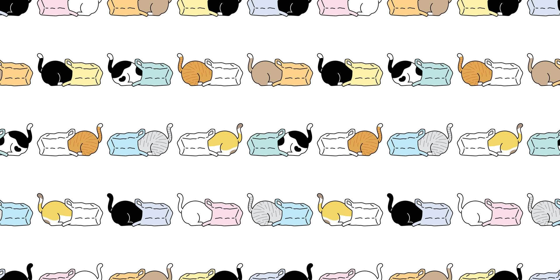 Cat Print Marine Vinyl - Flexa - Image 10