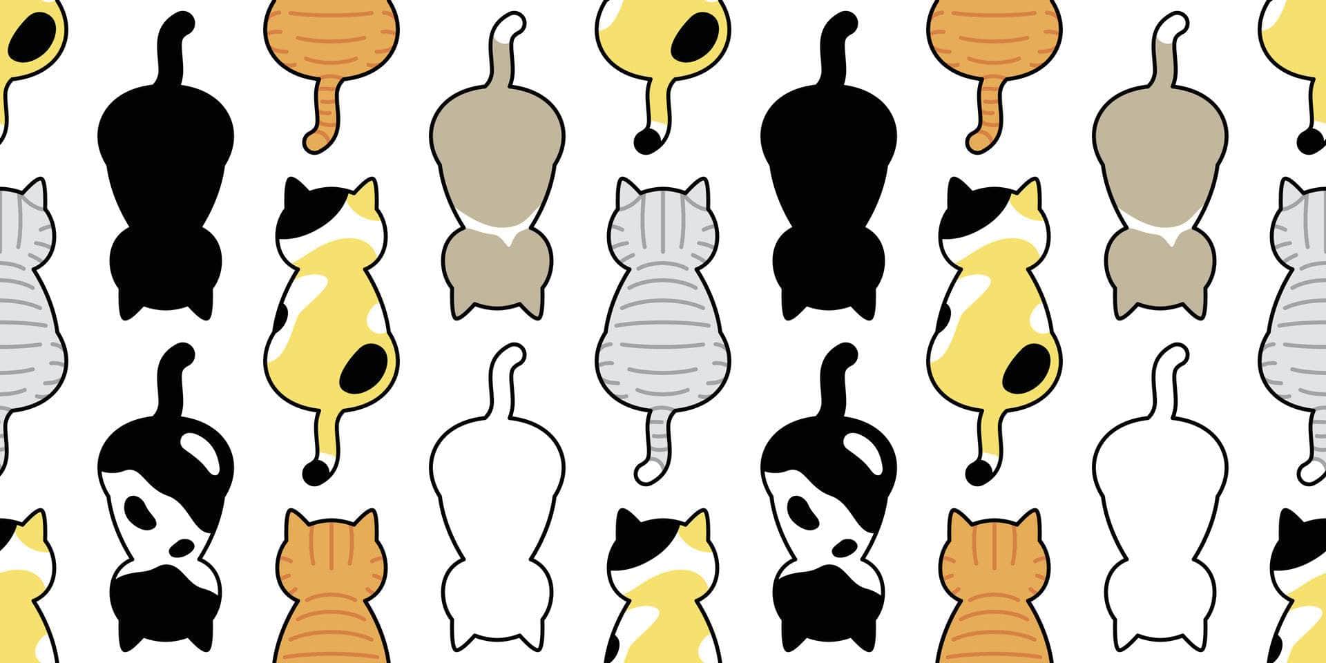 Cat Print Marine Vinyl - Flexa - Image 3