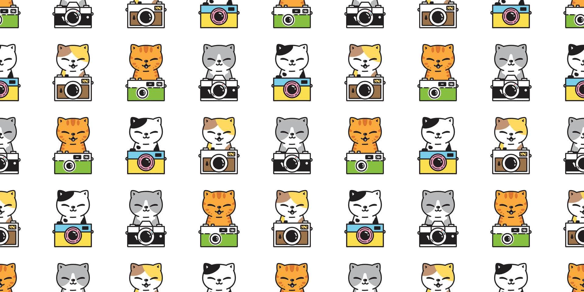 Cat Print Marine Vinyl - Flexa - Image 4