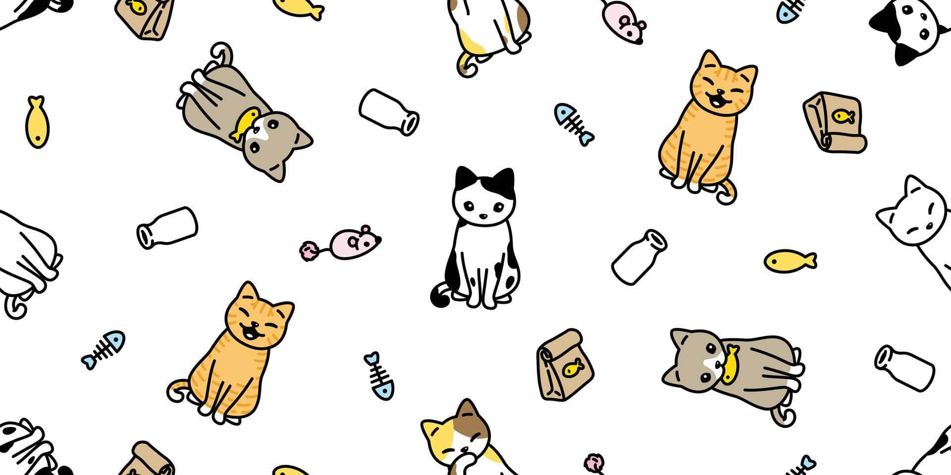 Cat Print Marine Vinyl - Flexa - Image 5
