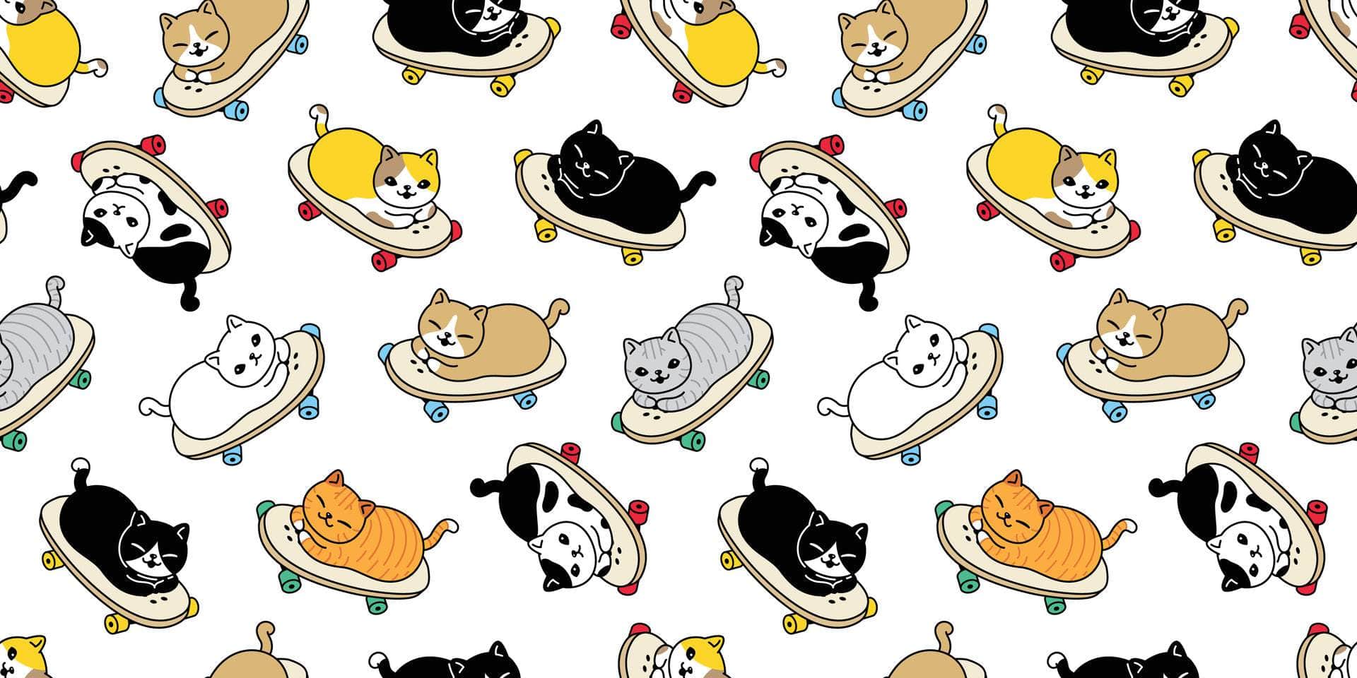 Cat Print Marine Vinyl - Flexa - Image 8